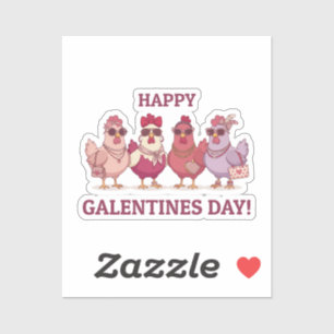 Happy Galentines Day Chicken Squad Cute Funny Hens