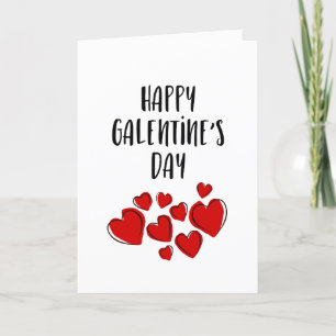 Happy Galentine's day girl friends Valentines card