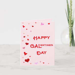 Happy Galentine's Day Girl Friends Valentine's Day Card