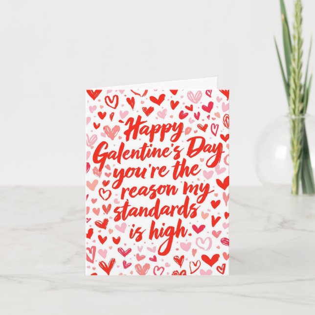 Happy Galentine's day girl friends Valentine's day Holiday Card (Front)