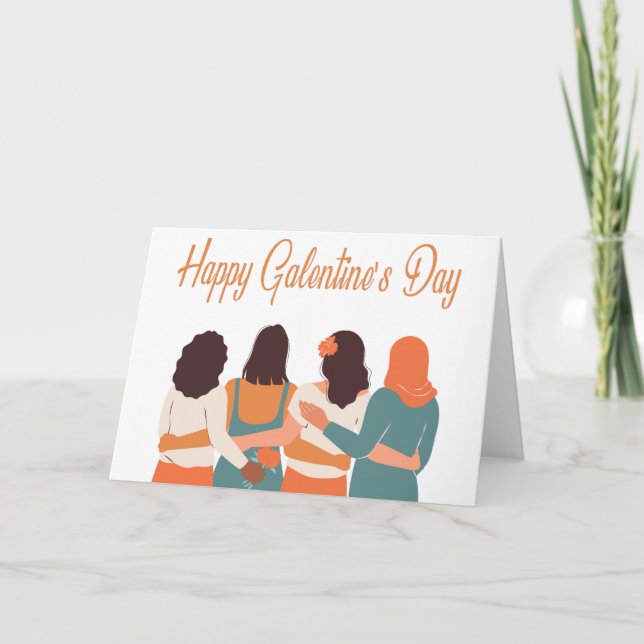 happy galentines day holiday card (Front)