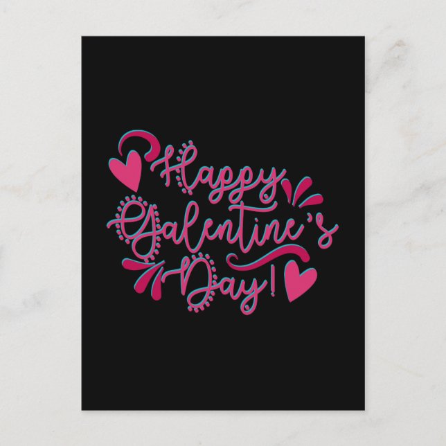 Happy Galentine's Day Holiday Postcard (Front)