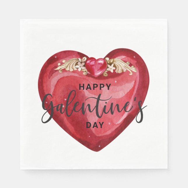 Happy Galentines Day Napkin (Front)