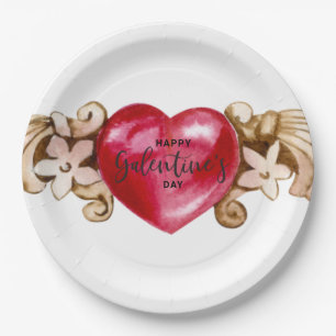 Happy Galentines Day Paper Plate