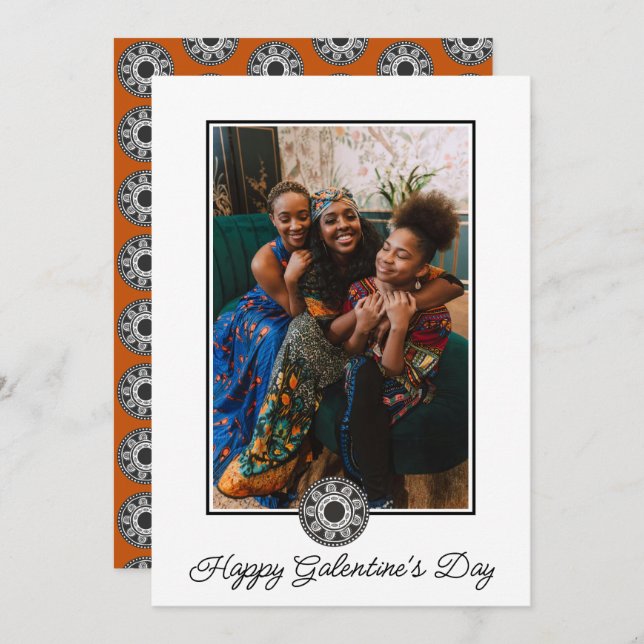 Happy Galentine's Day Photo Women BFF Besties Holiday Card (Front/Back)