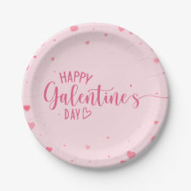 Happy Galentine's Day Pink Hearts