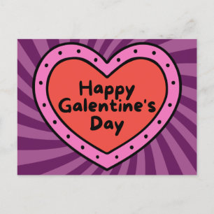 Happy Galentine's Day Platonic Valentine Postcard