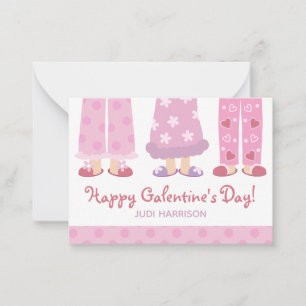 Happy Galentine's Day Pyjamas Valentine's Card