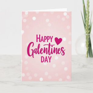 Happy Galentines Day Sparkle Card