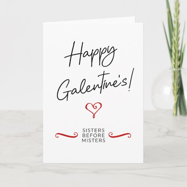 Happy Galentine's Day! Thank You Card (Front)