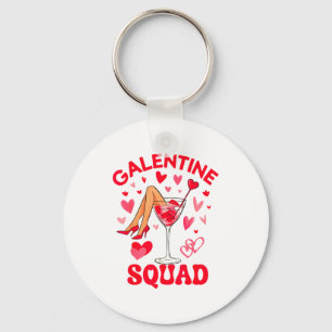 Happy Galentines Squad Valentines Girls Day Febru Key Ring