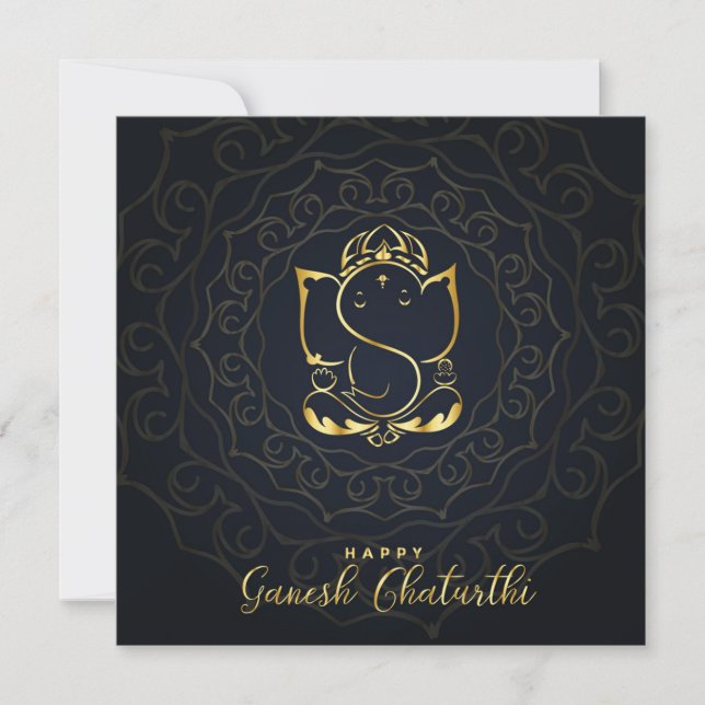 Happy Ganesh Chaturthi Invitation (Front)