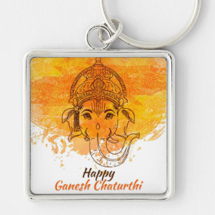 Happy Ganesh Chaturthi Key Ring