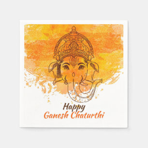 Happy Ganesh Chaturthi Napkin