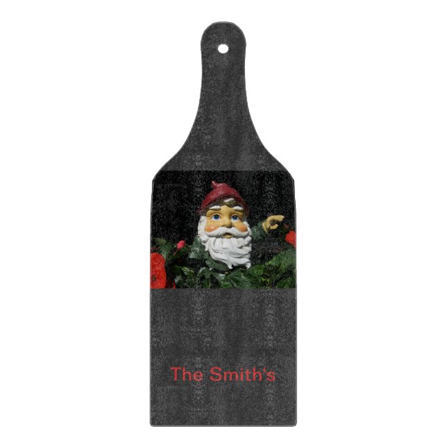 Happy Garden Gnome Cutting Board (Front)