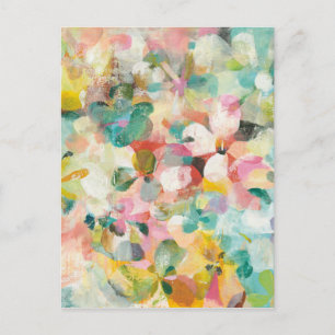 Happy Garden   Soft Pastel Petals Postcard