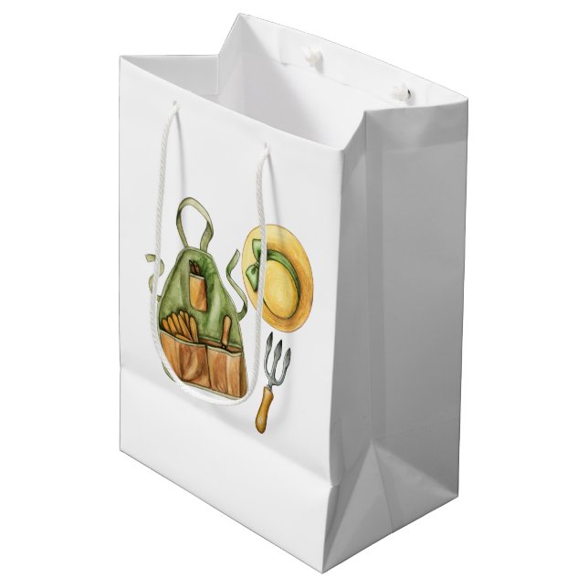 Happy Gardening  Medium Gift Bag (Front Angled)