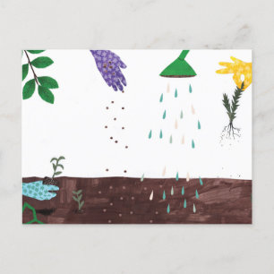Happy Gardening Season   Gardener Postcard