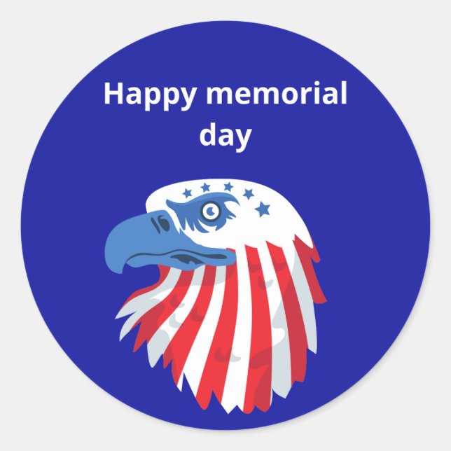 Happy geft stickers for memorial day (Front)