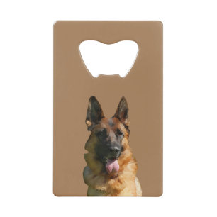 Happy German Shepherd Bottle Opener