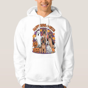 Happy German Shepherd Halloween Hoodie