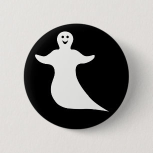 Happy Ghost 6 Cm Round Badge