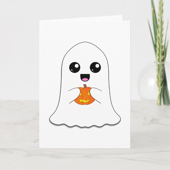 Happy Ghost Card (Front)