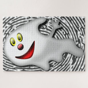 Happy Ghost Jigsaw Puzzle