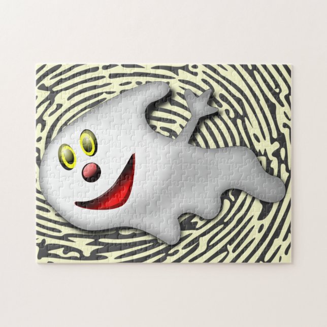 Happy Ghost - Jigsaw Puzzle (Horizontal)