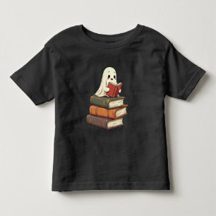Happy Ghost Reader - Funny Bookworm Toddler T-Shirt