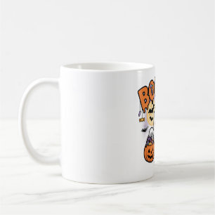 Happy Ghost with Candy & Boo Brew Coffee Mug