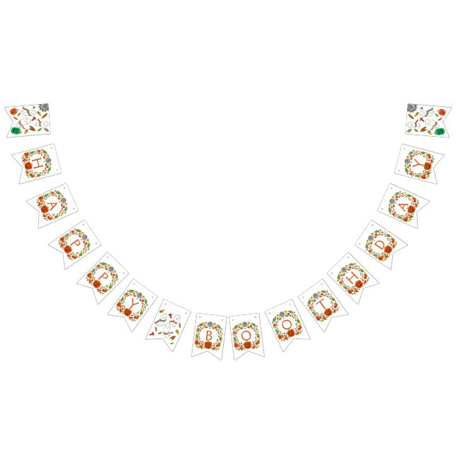 Happy Ghosts Boothday Birthday Bunting (All)