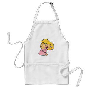 Happy Giggling Cartoon Girl Standard Apron
