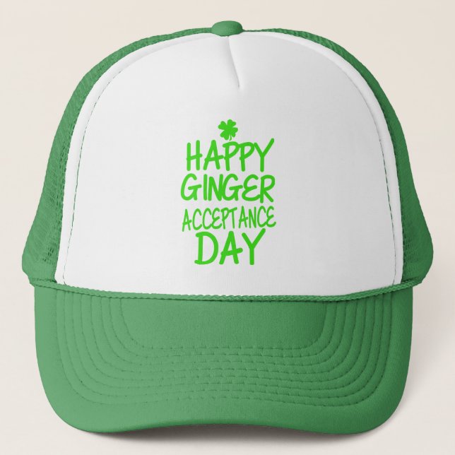 Happy Ginger Acceptance Day Trucker Hat (Front)