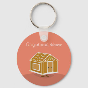 Happy Gingerbread House   Keychain