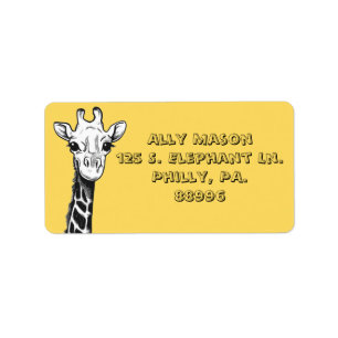 Happy Giraffe Address Labels
