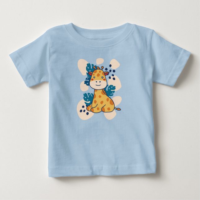 Happy Giraffe Baby T-Shirt (Front)