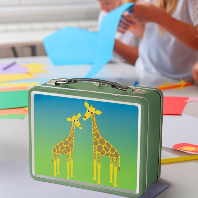 Happy Giraffe Herd lunch box (Creator Uploaded)