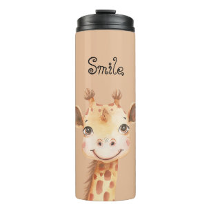 Happy Giraffe Smile Thermal Tumbler