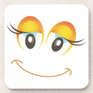 HAPPY GIRL FACE COASTER