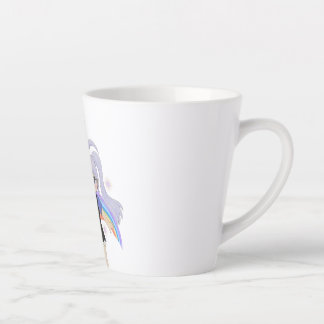 Happy Girl Hand Drawn Illustration – Little Happy  Latte Mug