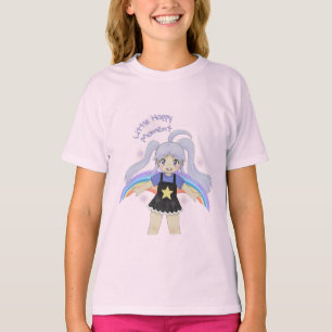 Happy Girl Hand Drawn Illustration – Little Happy T-Shirt