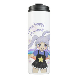 Happy Girl Hand Drawn Illustration – Little Happy  Thermal Tumbler