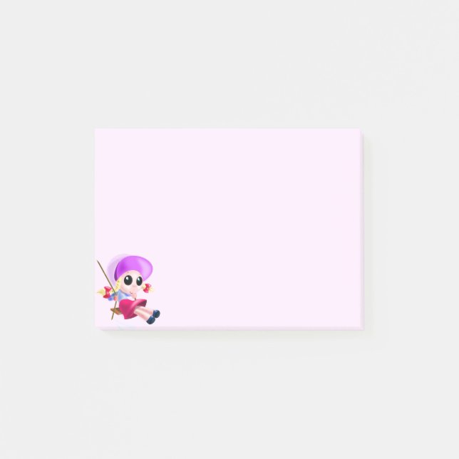 Happy Girl Post-it® Notes (Front)