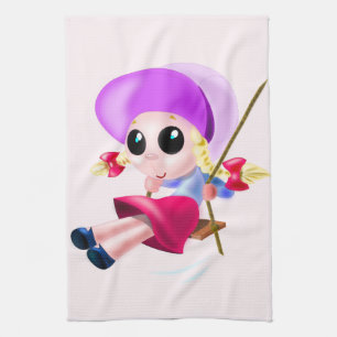 Happy Girl - Tea Towel
