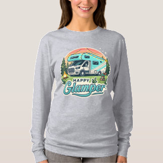 Happy Glamper Long Sleeve Women’s T-Shirt