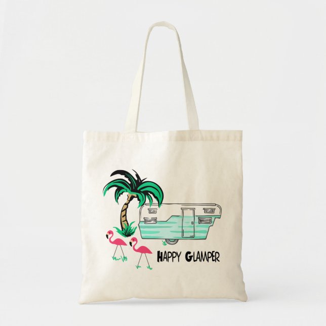 Happy Glamper Tote Bag (Front)
