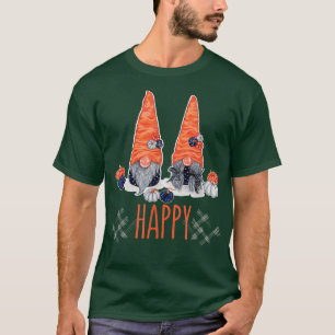 Happy Gnome Autumn Pumpkin Happy Fall Thanksgiving T-Shirt