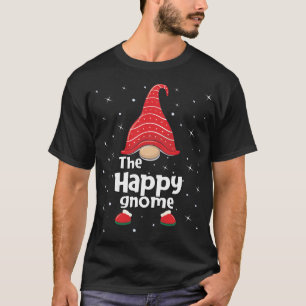 Happy Gnome Family Matching Christmas Funny Gift P T-Shirt