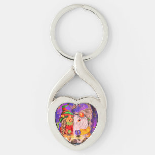 Happy Gnomes Christmas Keychain